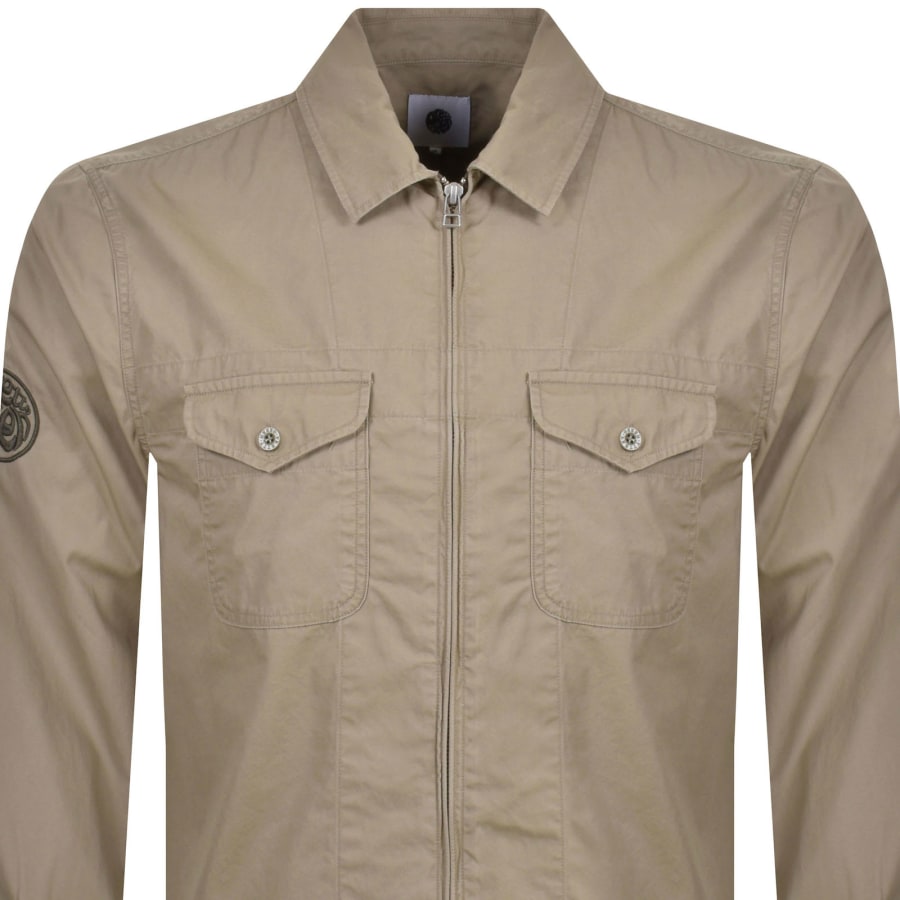 Pretty Green Armstrong Overshirt Khaki Mainline Menswear Australia